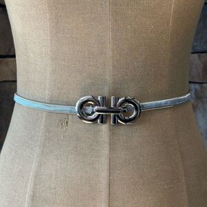 Silver Chain Accent elastic Women’s Belt- one size
